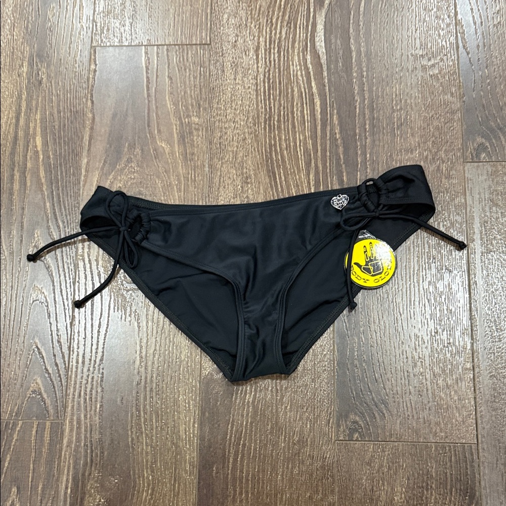 Body Glove Black Side-Tie Bikini Bottoms